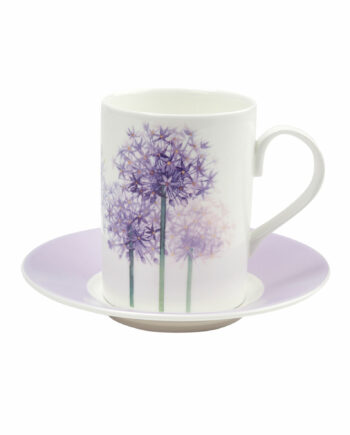 Conjunto de taza y plato "Allium"
