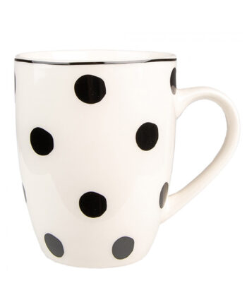 Taza rústica de lunares