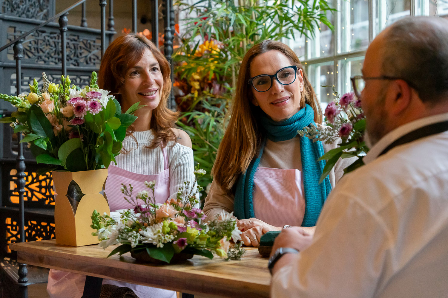 Experiencia Taller floral centro de mesa